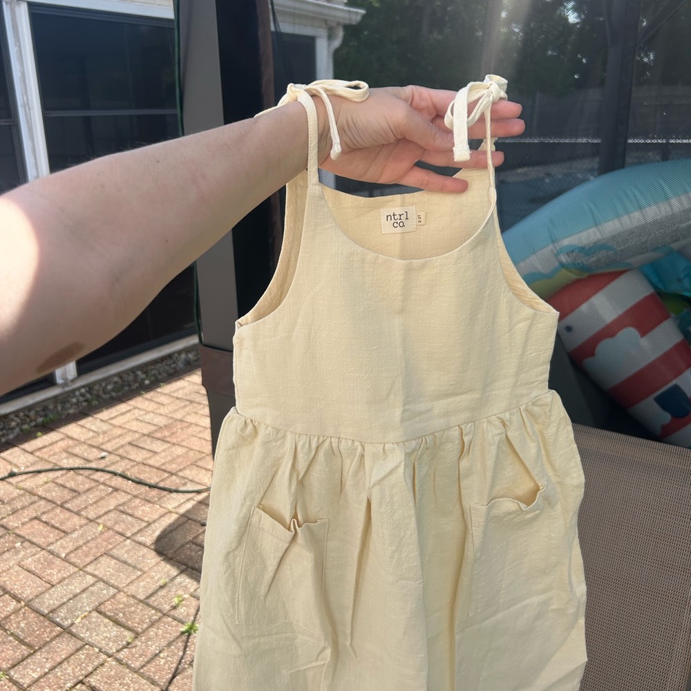 Zara Cream Jumpsuit Sleeveless Lightweight Design